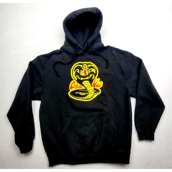Cobra Kai Other - Cobra Kai Hoodie Men's Large Black Karate Kid Logo 80% Cotton Netflix